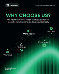 Poster Social Media Set for Finance Education Business Marketing IT