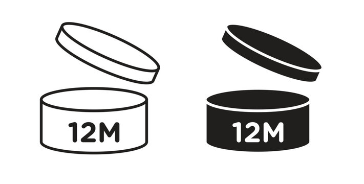 12M icon Thin Collection. Editable Stroke. Suitable for Websites