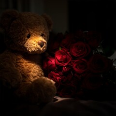 ositos, osito, juguete, café, blando, animal, aislada, pelaje, lleno, infancia, amor, regalo, sentada, niño, blanco, mimoso, felpa, cuca, objeto, hirsuto, rosa, valentín