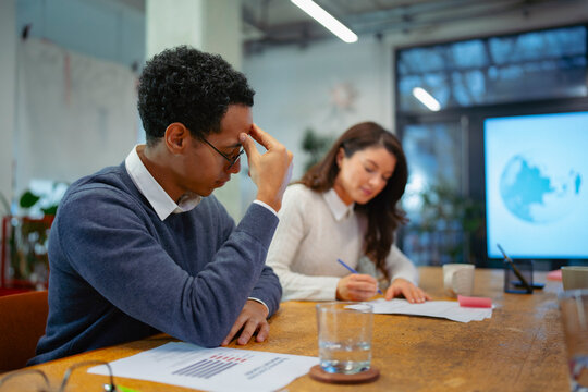 People at work in an office space
