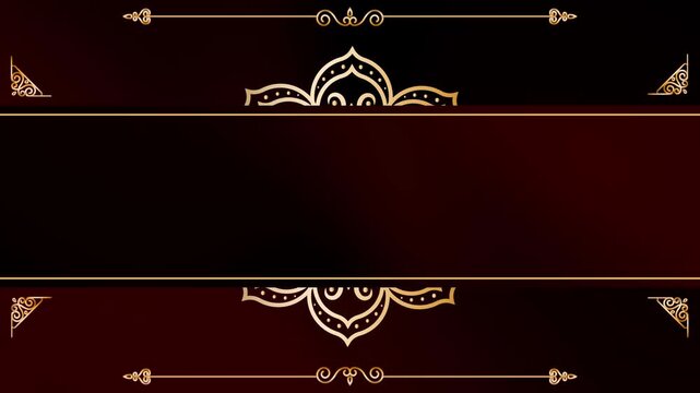 Subtle Glow Supernova Lotus Gold Islamic Background