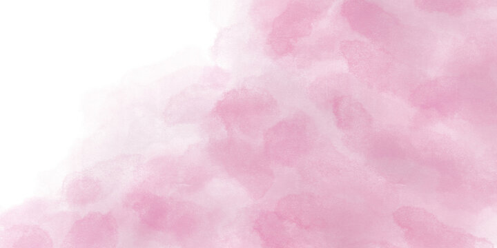 Soft Pink Watercolor Splash Background with Abstract Dappled Texture and Smoke Effect