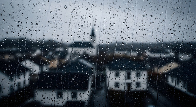 raindrops on the window
