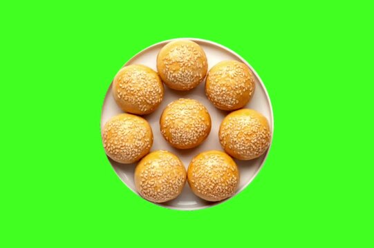 Traditional Moroccan Chebakia with Ingredients 