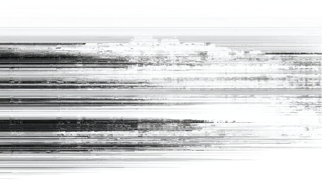 Glitchy digital distortion effect with horizontal lines