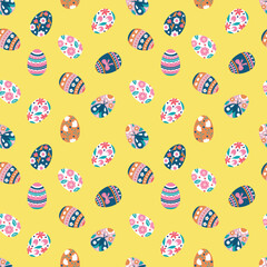 Easter Egg Pattern Background. Endless textures for your design