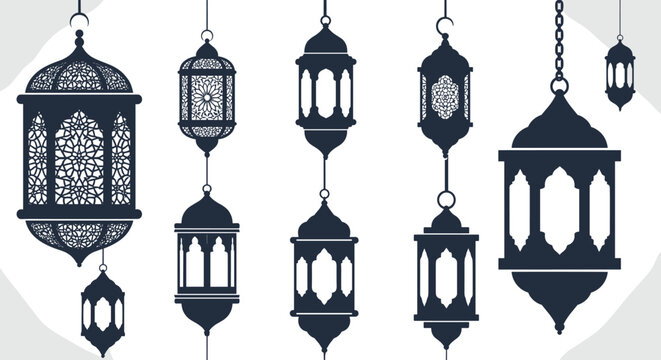 Kind Of Lantern Ramadhan Flat Minimalist Vector Illustration