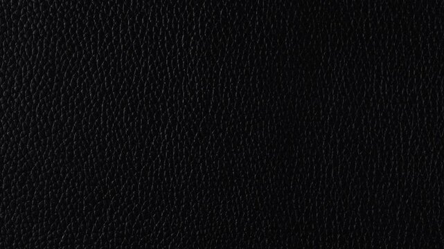 Natural, genuine solid black leather texture close up, macro. Structure of matte leatherette, artifical skin surface with embossing pattern. Background, wallpaper, backdrop