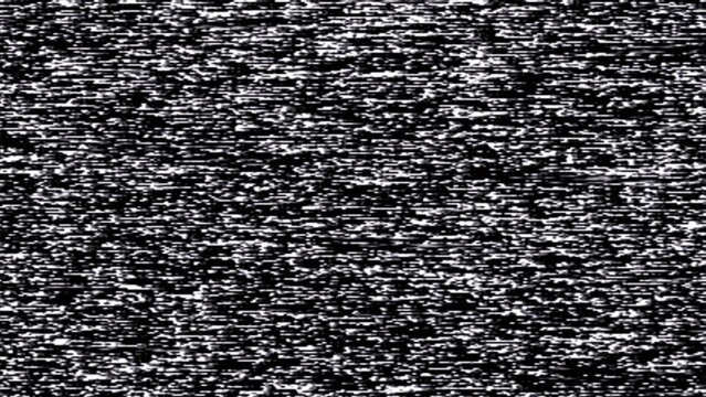 Vintage tv static screen - classic monochrome noise texture in black and white