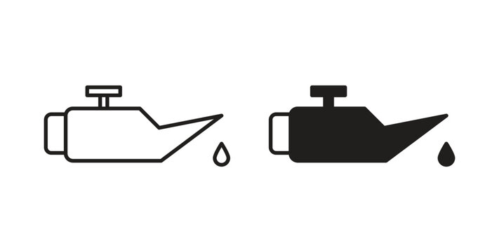 Oil can icon Thin Collection. Editable Stroke. Suitable for Websites