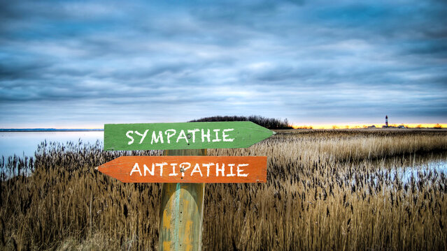 Signposts the direct way to sympathy versus antipathy