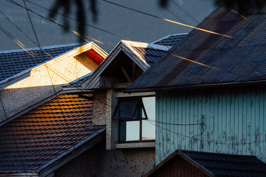 Sunlit Urban Rooftops