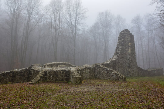 Remains of Bela crkva, oldest Pauline monastery in Croatia, buit in XIII century