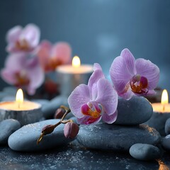 spa still life with orchid