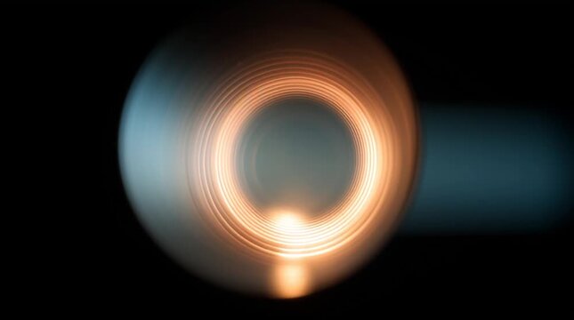 Single light source flickering subtly in dark space, unstable illumination casting shifting shadows, minimalist cinematic tension, psychological instability implied.
