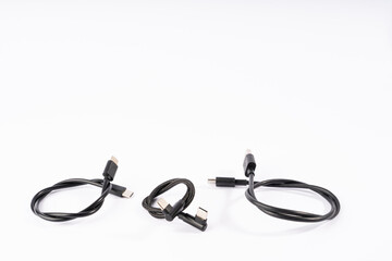 Versatile Black USB-C Cables for Charging and Data Transfer