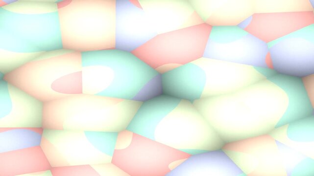 A soft, abstract pattern of pastel colors interweaving in a fluid, organic design