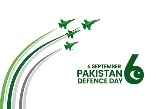 6 september pakistan defence day jets formation graphic