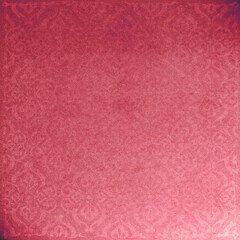 Red vintage textured background with subtle ornamental details and grunge effect. Elegant distressed backdrop ideal for invitations, posters and artistic designs.