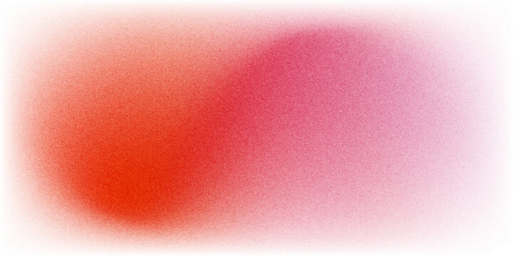 Red orange pink coral peach white abstract background. Noise grain mesh spray. Color gradient. Spot blot oval circle. Fluid water explosion splash. Design.