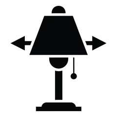 Obraz premium Black and white of a fire hydrant with directional arrows monochrome symbol des