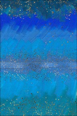 Abstract blue background. Digital compositing in the form of a background graphic with acrylic texture.