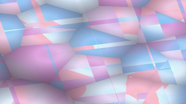 Soft, pastel abstract of geometric shapes with hints of spheres and linear elements