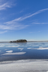 Astotin Lake in the Late Fall