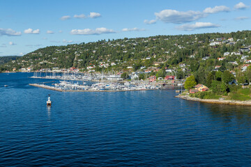 Fototapeta premium Oslofjord during a sunny summer day