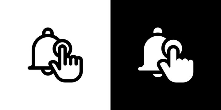 Subscribe icon concept with flat Black White Background. Vector illustration.