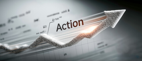 実行力と推進力を象徴するアクションデザイン