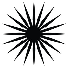 Obraz premium Bursting Firework Symbol Flat Icon Silhouette Vector Art Illustration