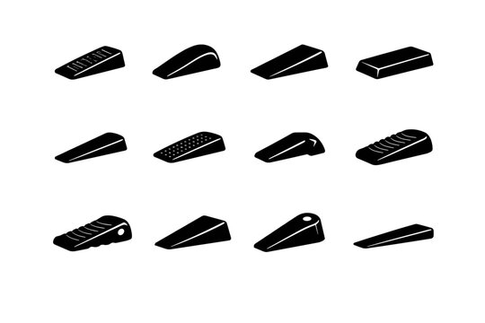 Silicone portable jammer silhouette form compact simple vector generation minimalist image icon