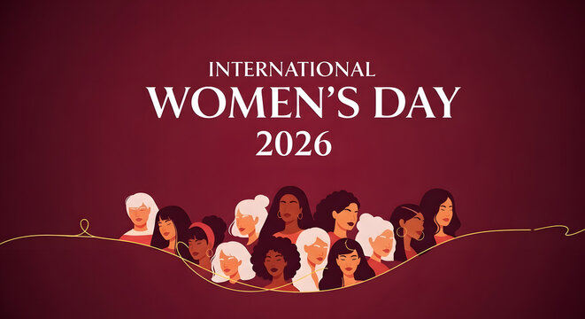 International women day 2026 group diverse female face unity power beauty identity community celebration connection strength