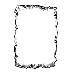 old paper vector line art hand drawn illustration