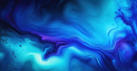 Abstract fluid swirls, vibrant blues, purples create mesmerizing patterns. Texture resembles marble, ocean depths. Dynamic composition.