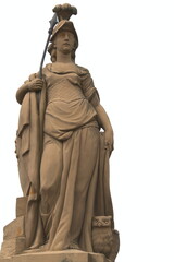 Fototapeta premium the statue of a woman with spear