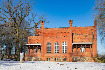 Herrenhaus Libnow im Winter