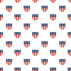 American shield emblem seamless pattern celebrating patriotism