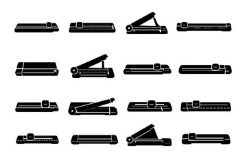 Accessory form generation image icon vector stationery cutting portable trimmer simple office