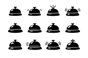 Bell black generation simple retail vector image counter alert symbol device icon