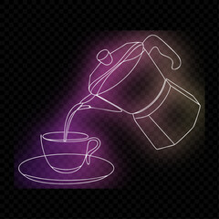 Coffee Pouring Into Cup