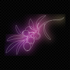 Simple Olive Branch Design