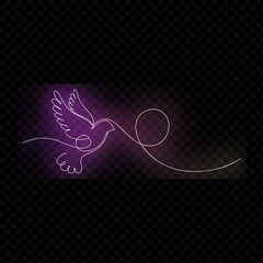 Simple Bird Line Drawing