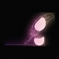 Simple Pink Line Art Design