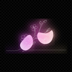 Simple Pink Line Art Design