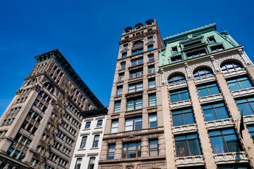 Fototapeta premium Urban Manhattan building representing New York City architecture and city life
