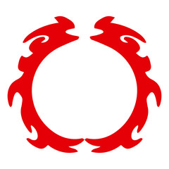 Fototapeta premium fire ring element