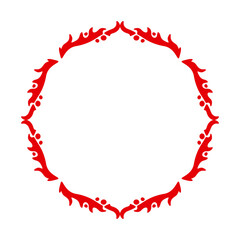 Obraz premium fire ring frame