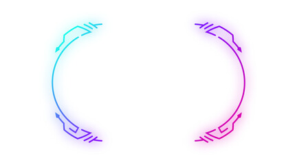 Obraz premium neon art bracket